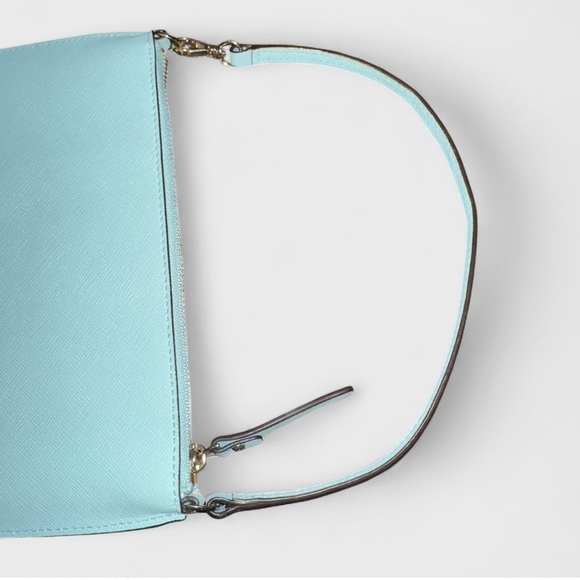 Kate Spade Saffiano leather blue wristlet-EUC - Picture 3 of 12